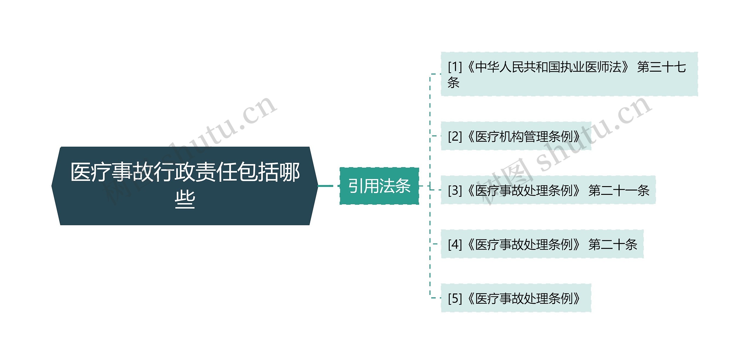 医疗事故行政责任包括哪些思维导图