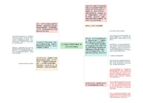 三次鉴定不是医疗事故 有过失仍判决赔偿