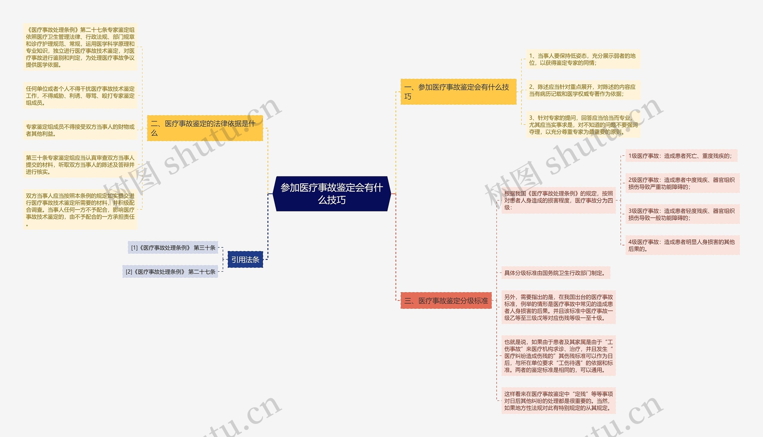 参加医疗事故鉴定会有什么技巧思维导图