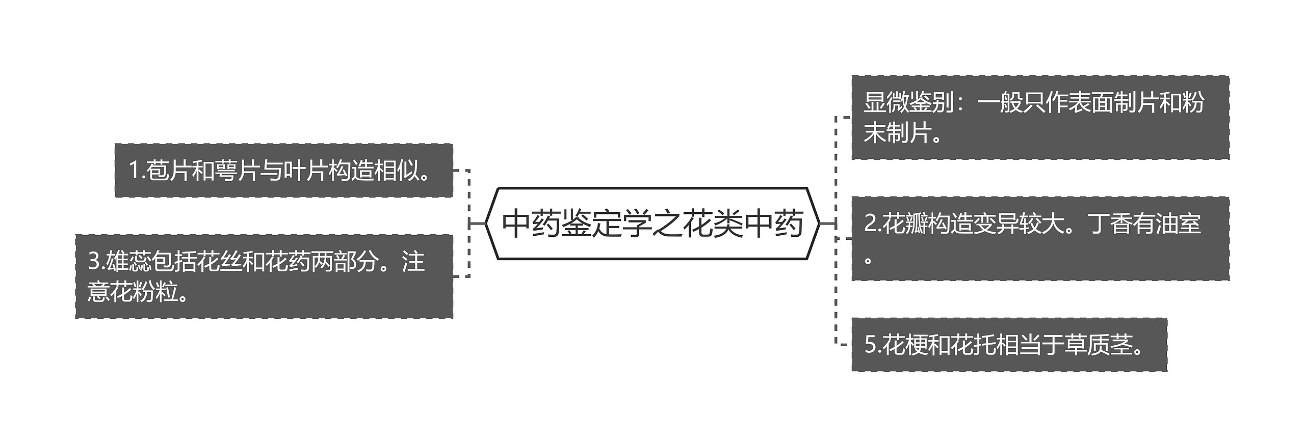 中药鉴定学之花类中药思维导图