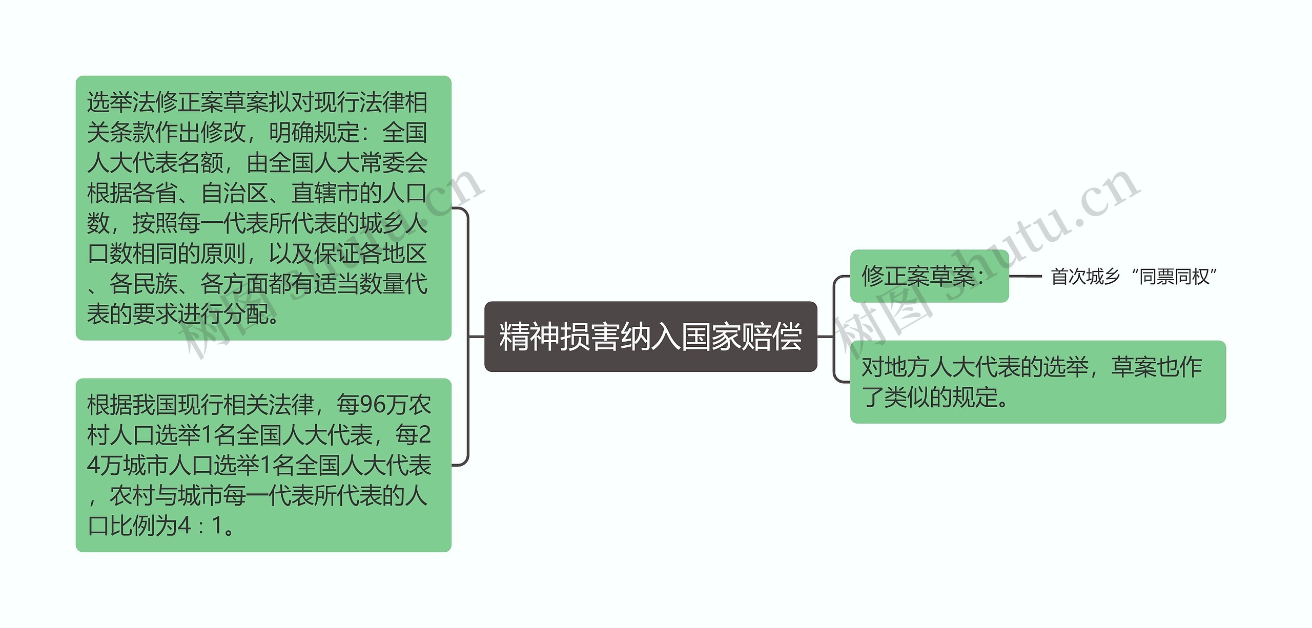 精神损害纳入国家赔偿思维导图