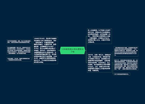12年前到底从我头里取出了啥