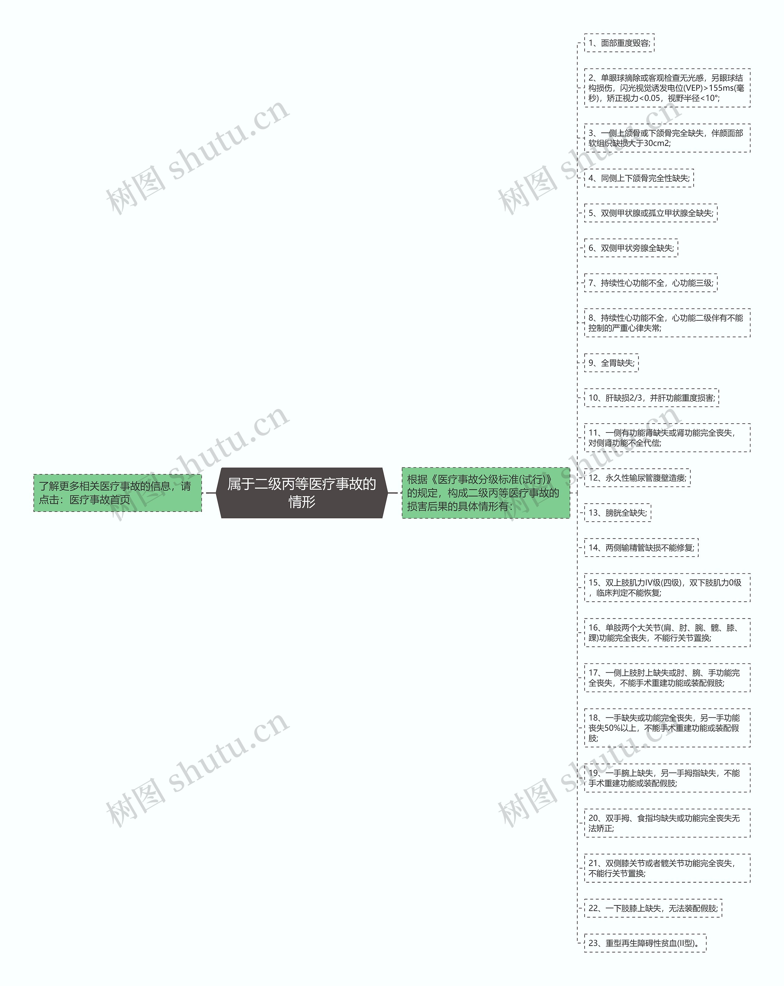 属于二级丙等医疗事故的情形