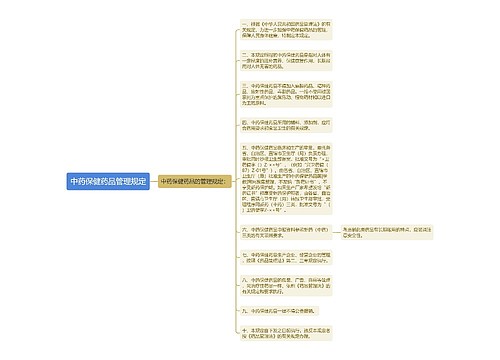 中药保健药品管理规定