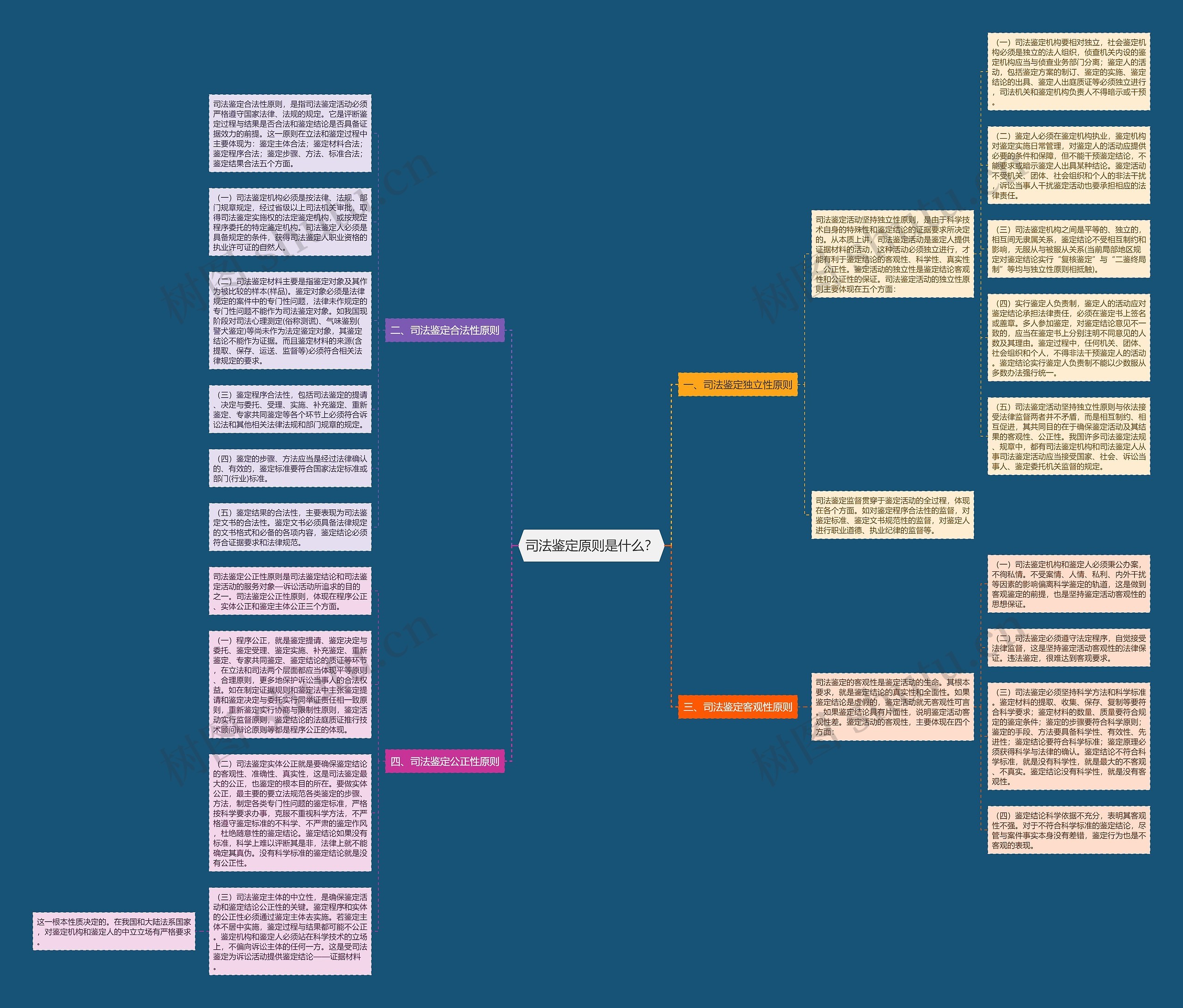 司法鉴定原则是什么？思维导图
