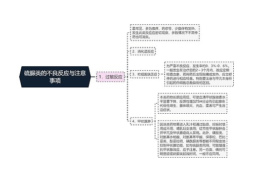 硫脲类的不良反应与注意事项