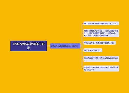 省级药品监督管理部门职责