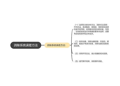 消除系统误差方法