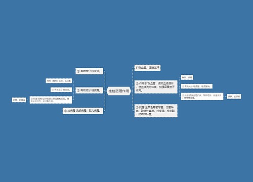 桂枝药理作用思维导图