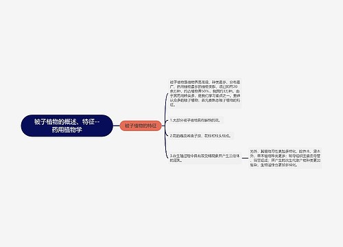 被子植物的概述、特征--药用植物学