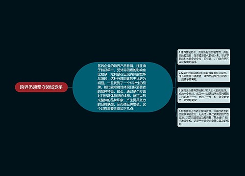 跨界仍须坚守领域竞争