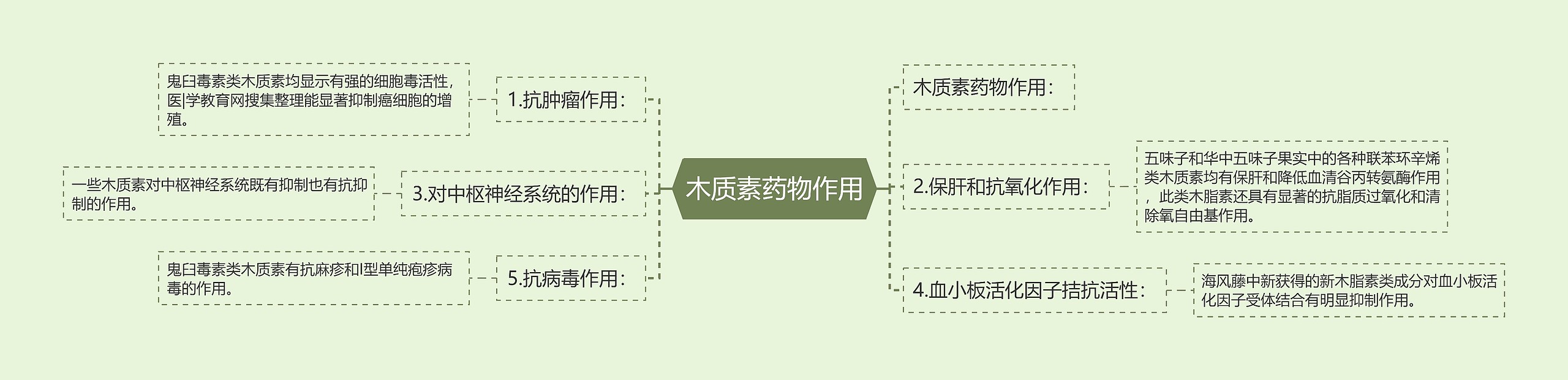 木质素药物作用思维导图