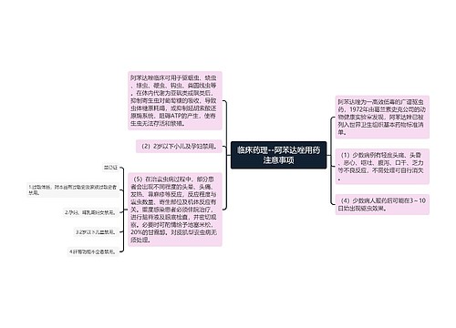 临床药理--阿苯达唑用药注意事项