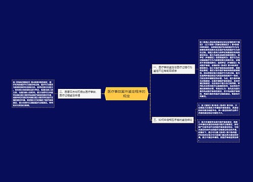 医疗事故案件鉴定程序的规定