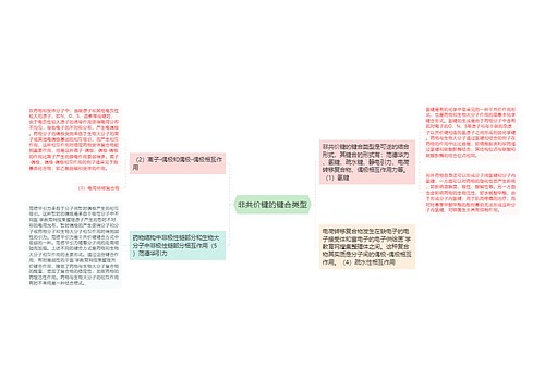 非共价键的键合类型