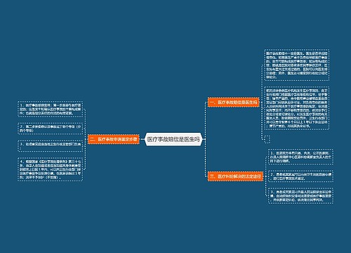 医疗事故赔偿是医生吗