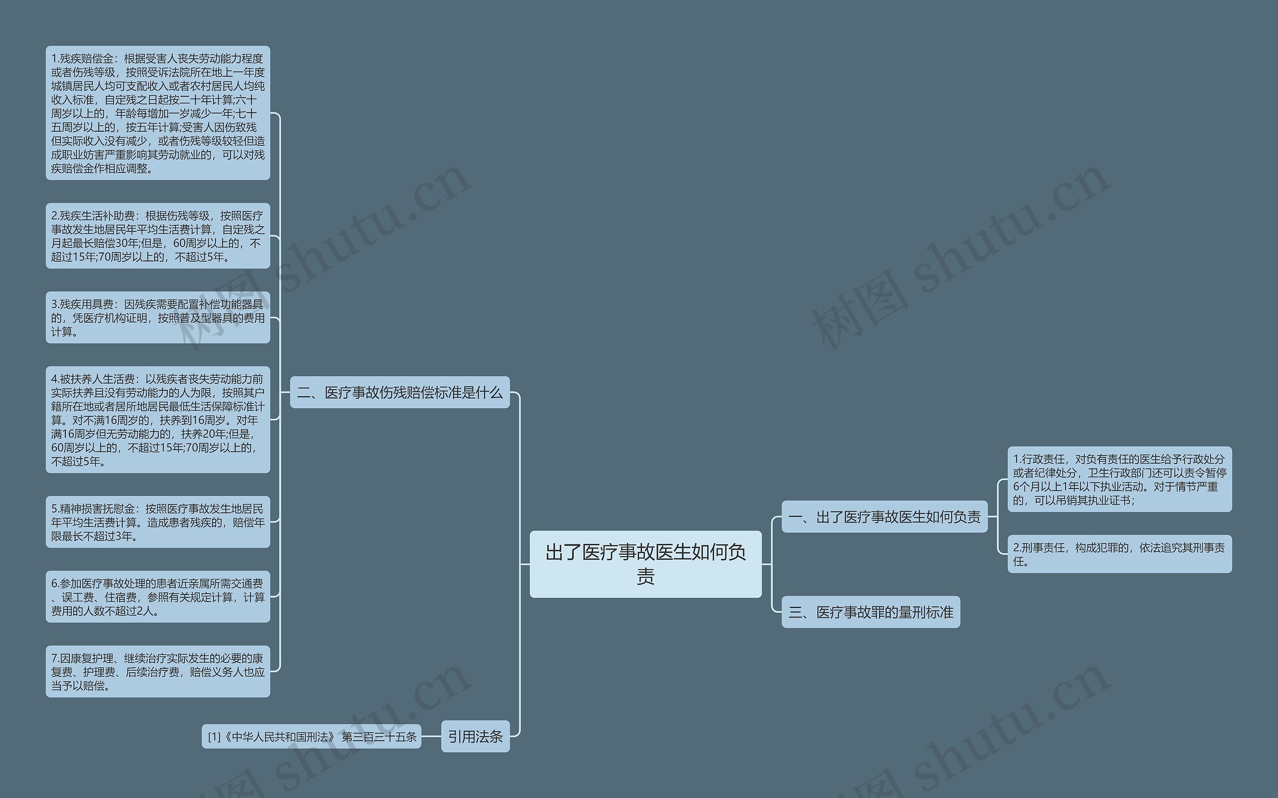 出了医疗事故医生如何负责思维导图