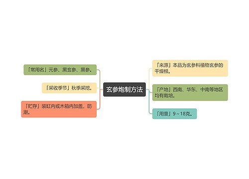 玄参炮制方法