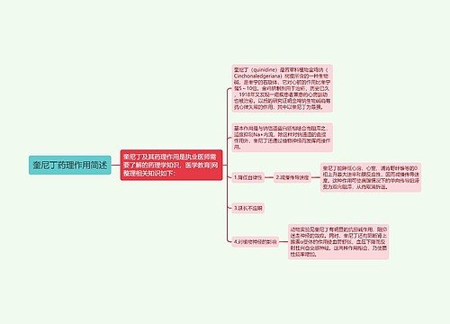 奎尼丁药理作用简述