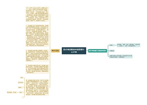 医疗事故赔偿申请需要什么手续