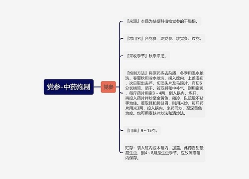 党参-中药炮制