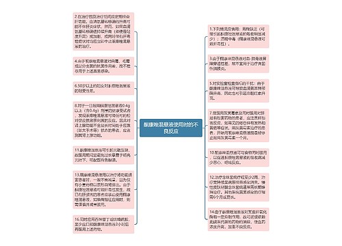 酮康唑混悬液使用时的不良反应