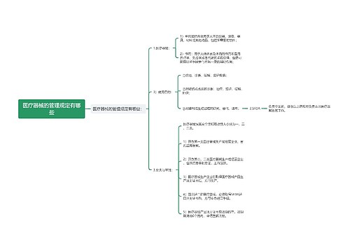 医疗器械的管理规定有哪些