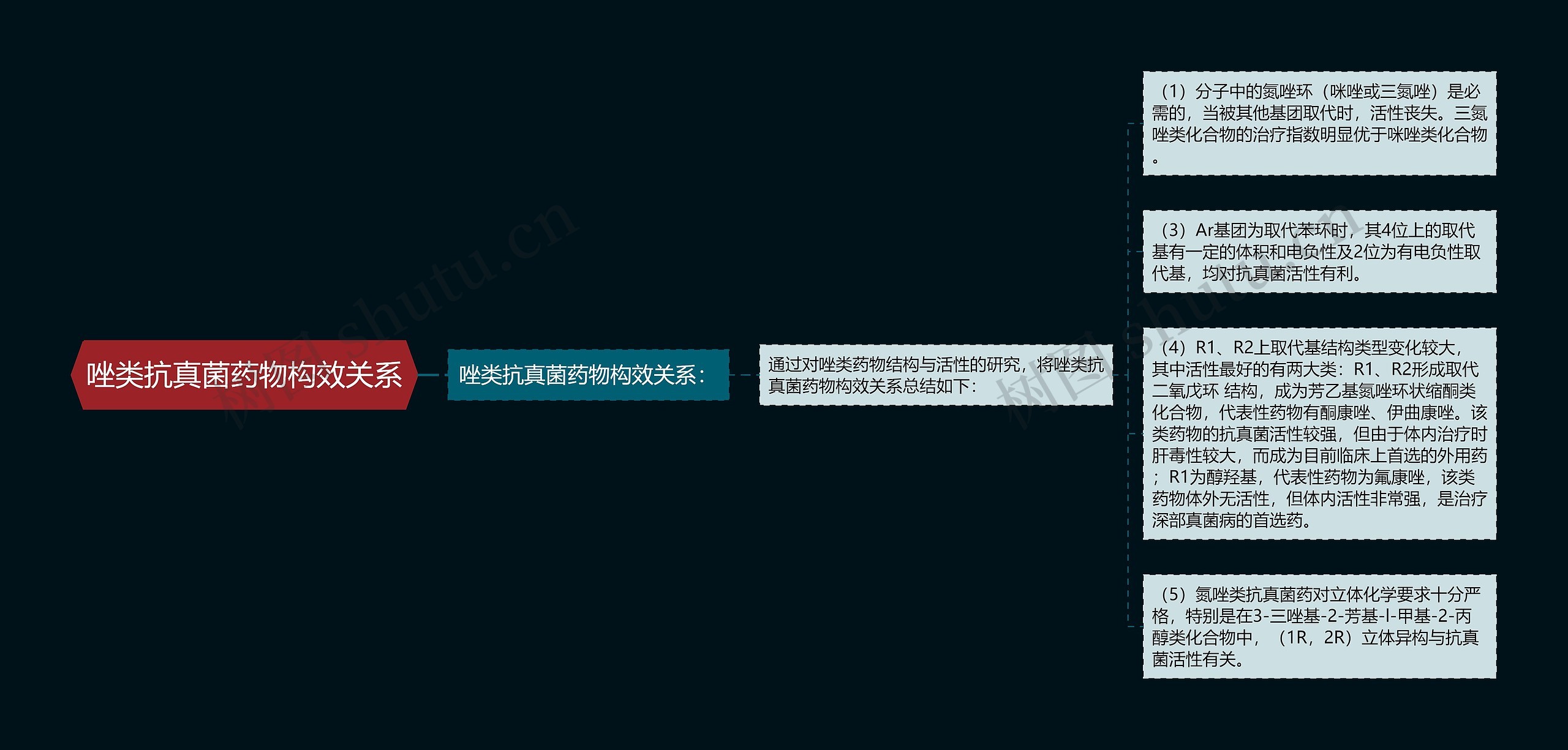 唑类抗真菌药物构效关系 唑类抗真菌药物构效关系