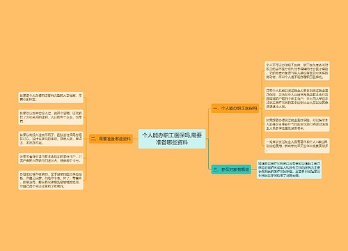 个人能办职工医保吗,需要准备哪些资料