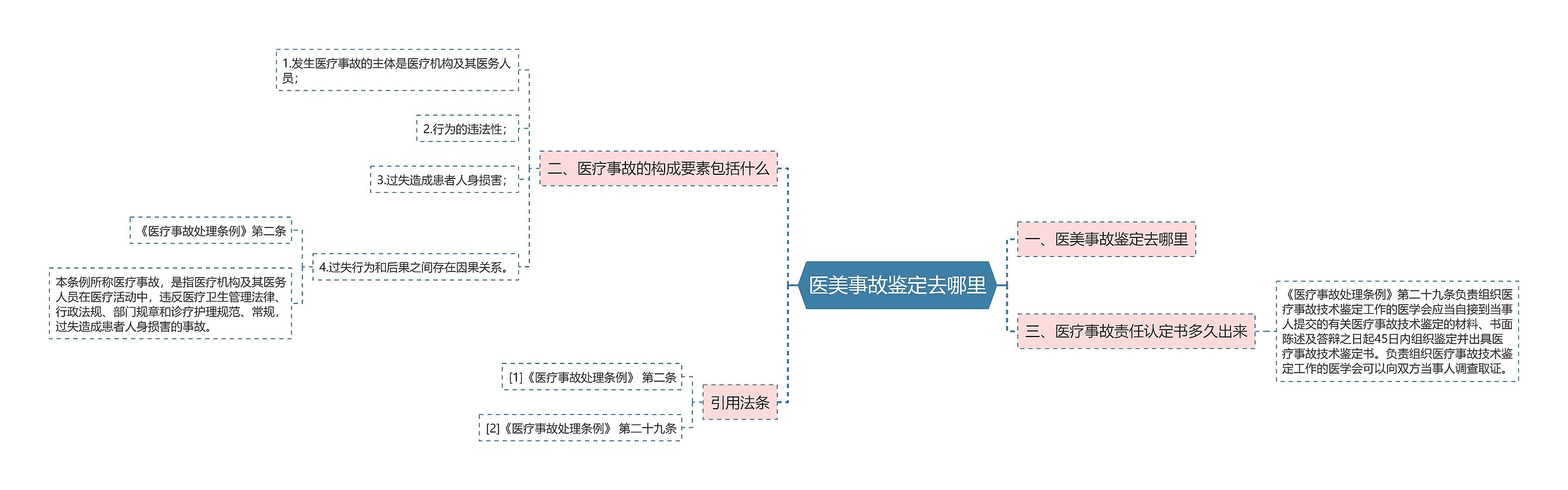 医美事故鉴定去哪里思维导图