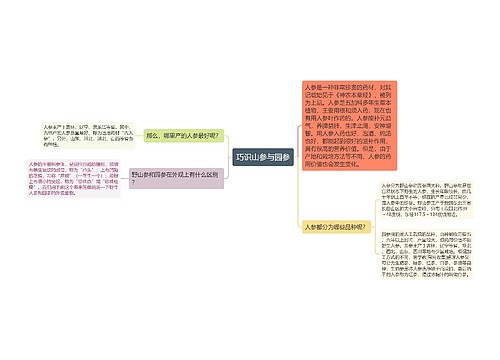 巧识山参与园参