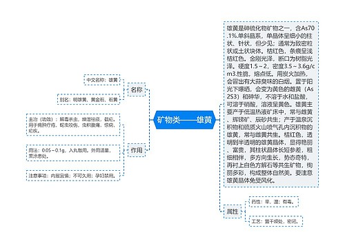 矿物类——雄黄