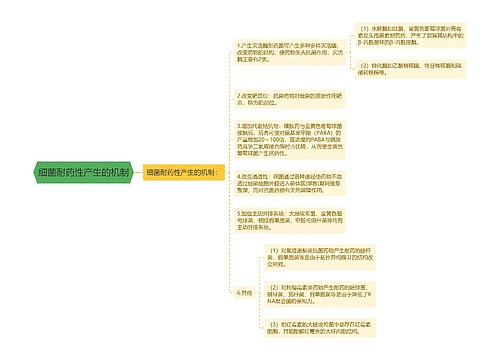 细菌耐药性产生的机制