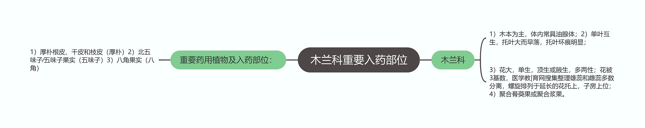 木兰科重要入药部位