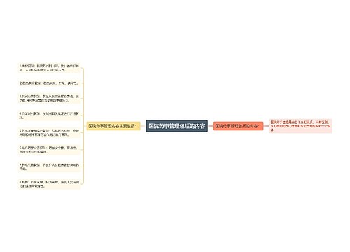 医院药事管理包括的内容