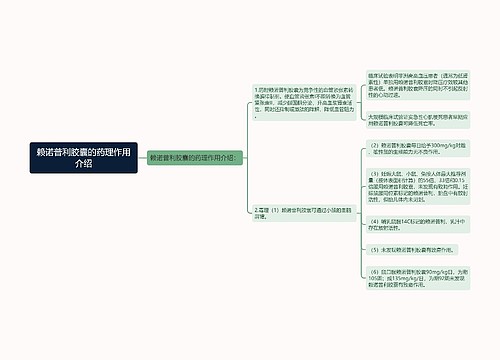 赖诺普利胶囊的药理作用介绍