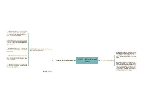 购买医疗保险时要注意哪些事项