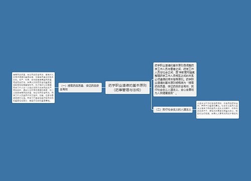 药学职业道德的基本原则（药事管理与法规）