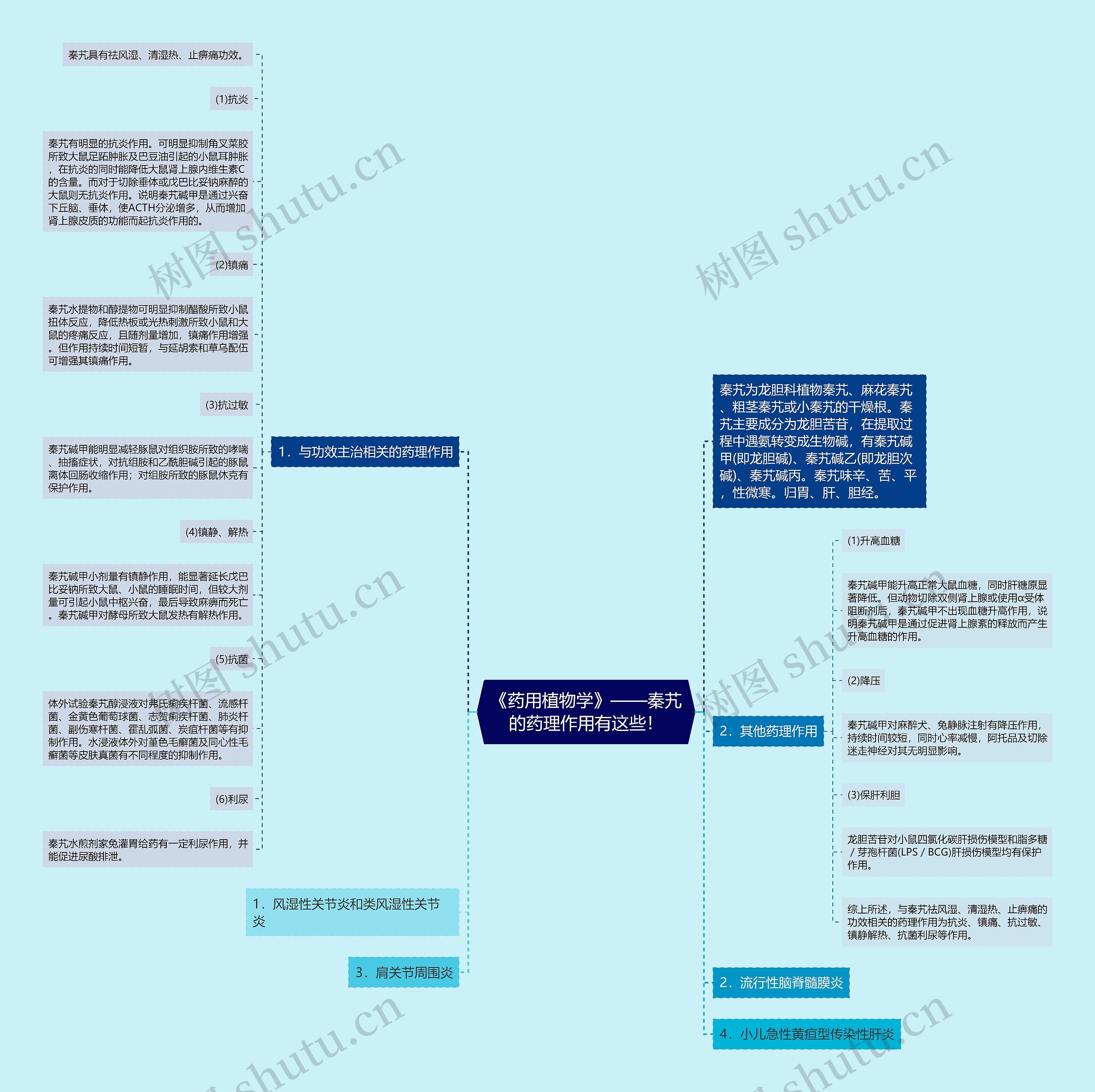 《药用植物学》——秦艽的药理作用有这些! 《药用植物学》——秦艽的药理作用有这些!