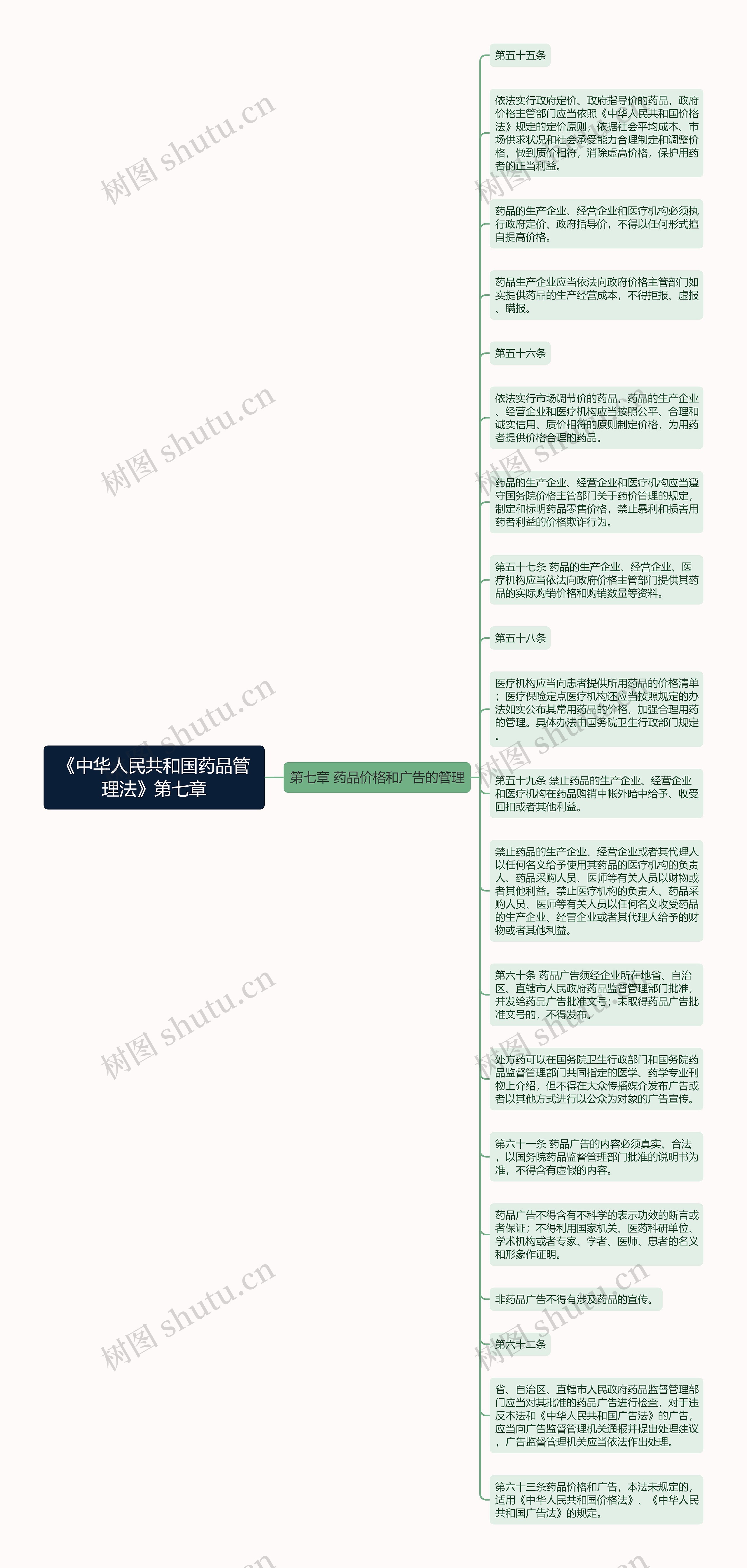 《中华人民共和国药品管理法》第七章思维导图