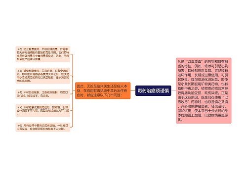 毒药治癌须谨慎