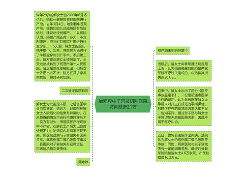 胎死腹中子宫被切两医院被判赔近21万