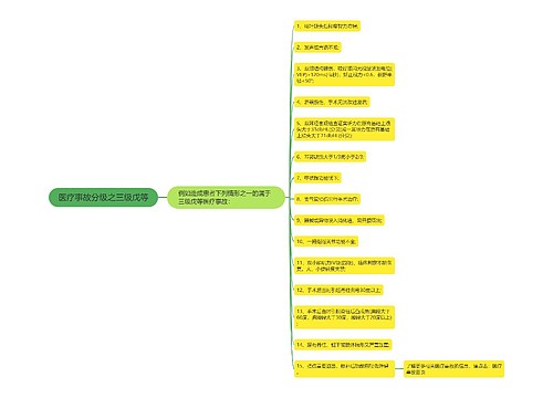 医疗事故分级之三级戊等