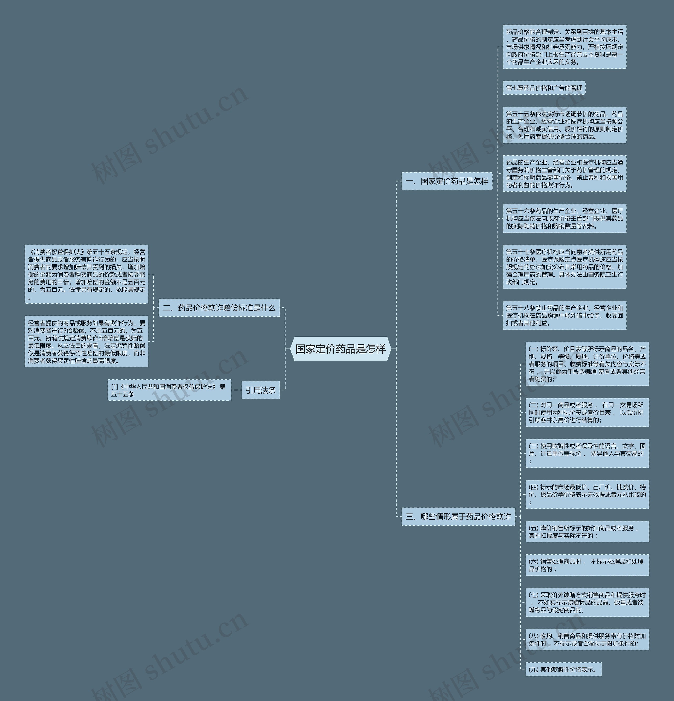 国家定价药品是怎样思维导图