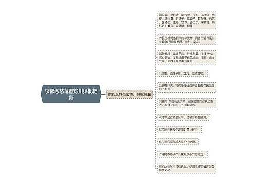 京都念慈菴蜜炼川贝枇杷膏