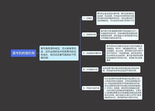 黄芩的药理作用