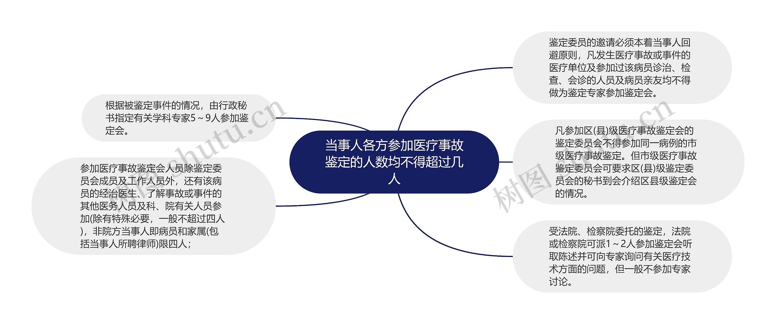 当事人各方参加医疗事故鉴定的人数均不得超过几人思维导图