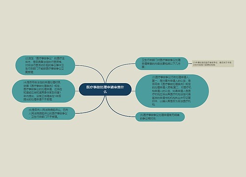 医疗事故处理申请审查什么