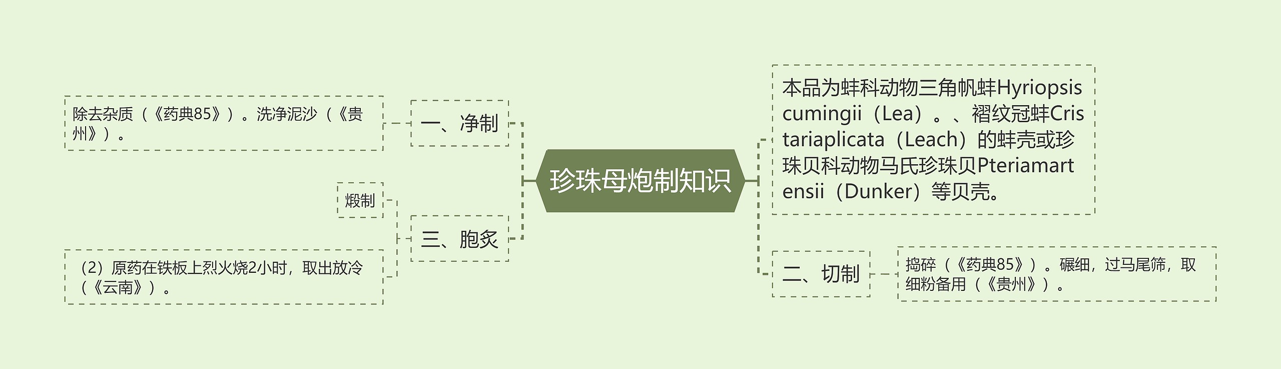 珍珠母炮制知识