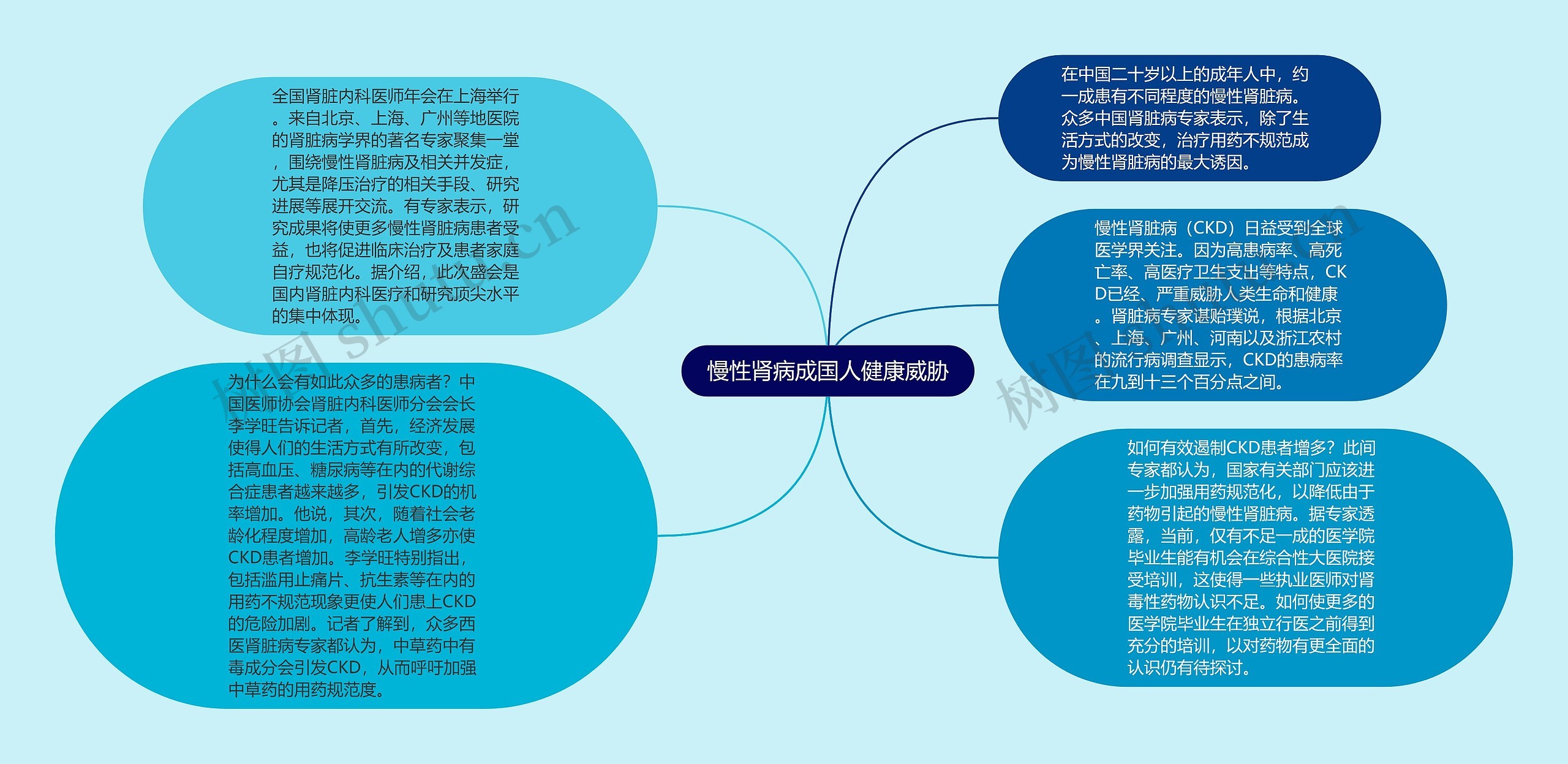 慢性肾病成国人健康威胁思维导图